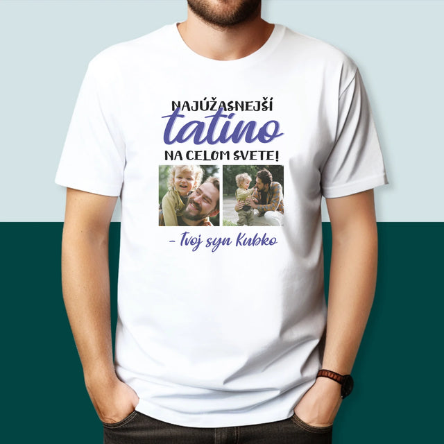 Fotokoláž: Tatino - Pánske Tričko