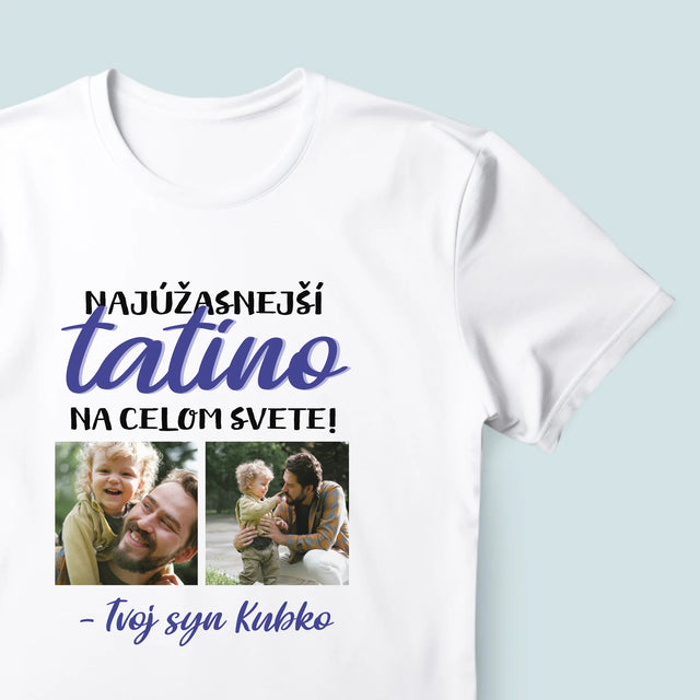 Fotokoláž: Tatino - Pánske Tričko