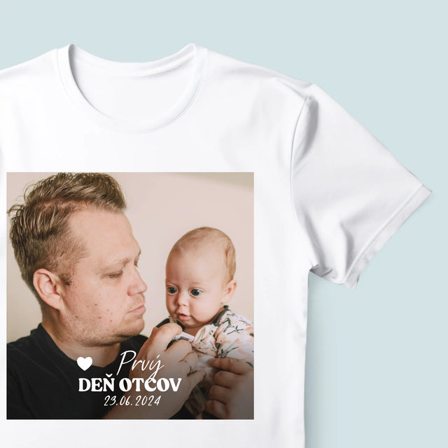 Fotografia A Podpis: Prvý Deň Otcov - Pánske Tričko