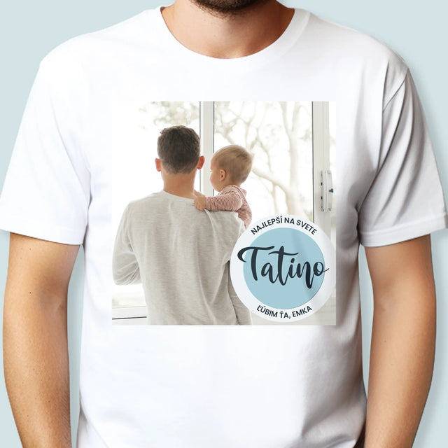Fotografia A Podpis: Najlepší Tatino Na Svete - Pánske Tričko
