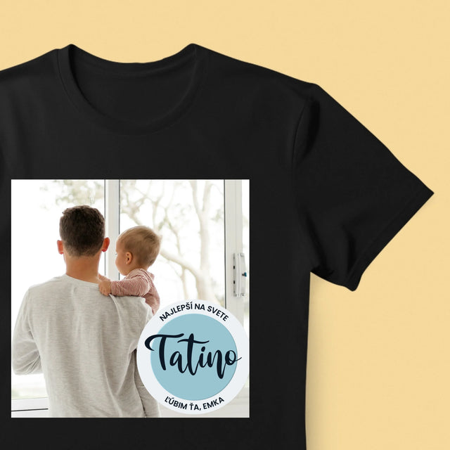 Fotografia A Podpis: Najlepší Tatino Na Svete - Pánske Tričko