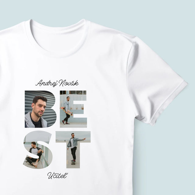 Slovo Z Fotografií: Najlepší Učiteľ - Pánske Tričko