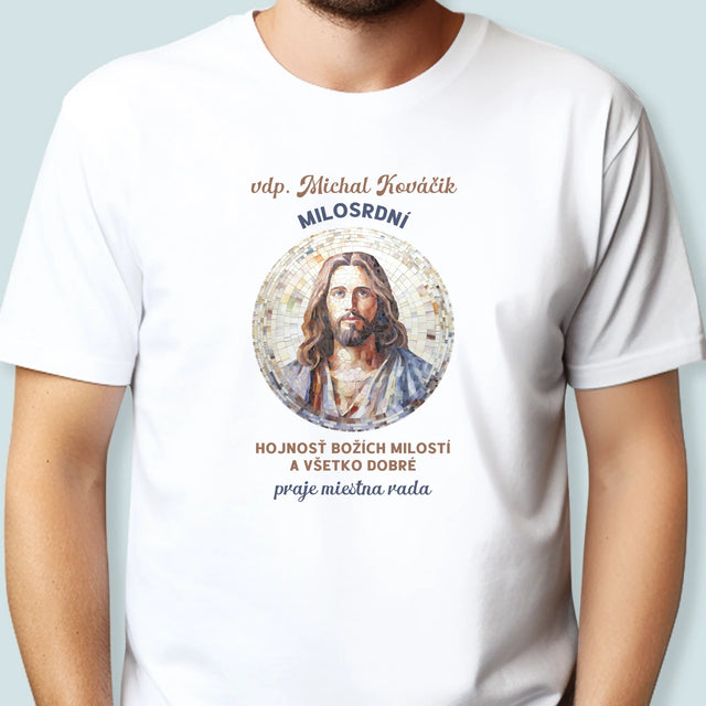 Meno A Podpis: Milosrdný Boží Služobník - Pánske Tričko