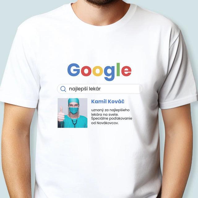 Fotografia A Podpis: Najlepší Lekár Výsledok Google - Pánske Tričko