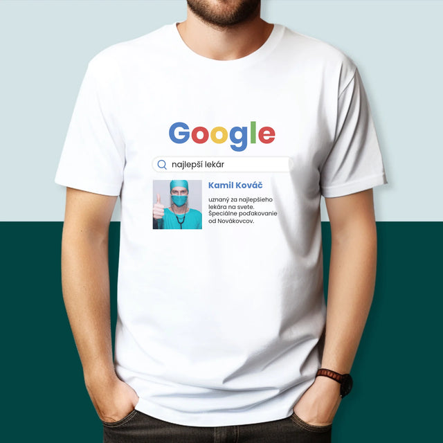 Fotografia A Podpis: Najlepší Lekár Výsledok Google - Pánske Tričko