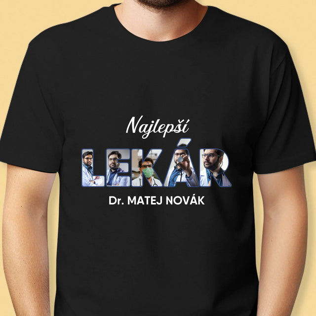 Slovo Z Fotografií: Najlepší Lekár - Pánske Tričko