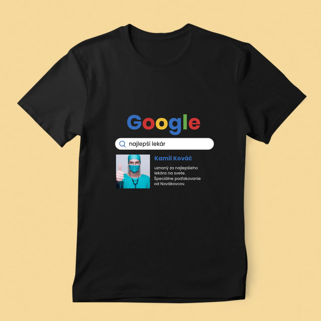 Fotografia A Podpis: Najlepší Lekár Výsledok Google - Pánske Tričko