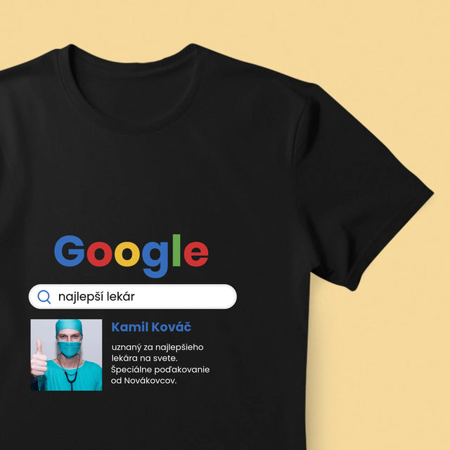 Fotografia A Podpis: Najlepší Lekár Výsledok Google - Pánske Tričko
