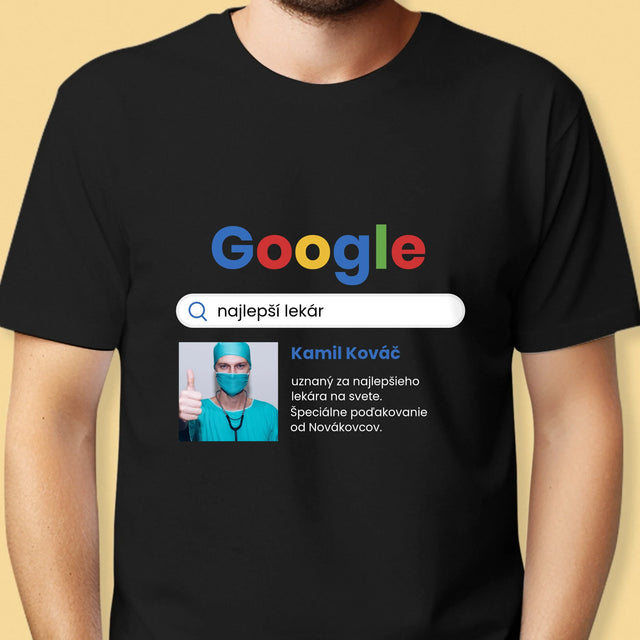 Fotografia A Podpis: Najlepší Lekár Výsledok Google - Pánske Tričko