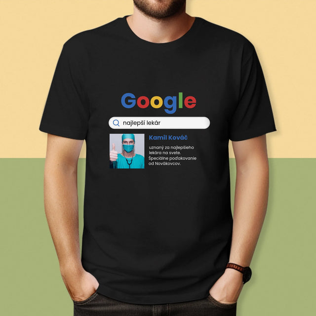 Fotografia A Podpis: Najlepší Lekár Výsledok Google - Pánske Tričko