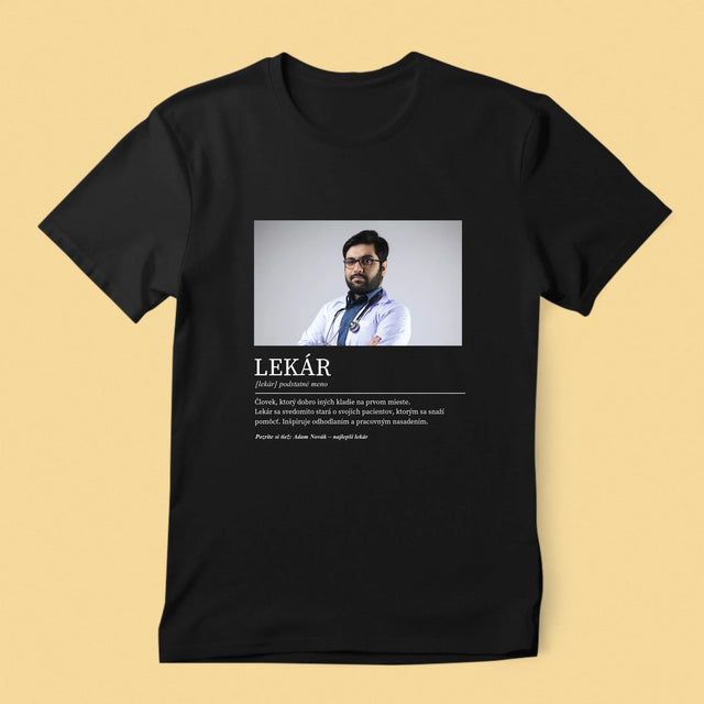 Fotografia A Podpis: Lekár Definícia - Pánske Tričko