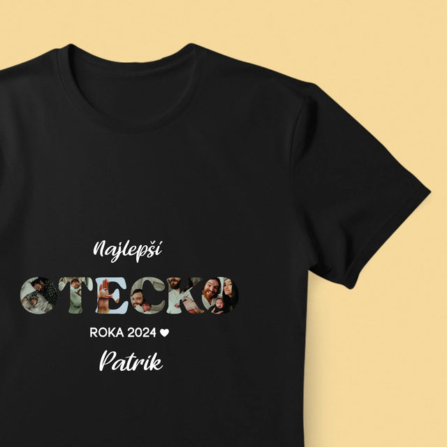 Slovo Z Fotografií: Najlepší Otecko Roka - Pánske Tričko