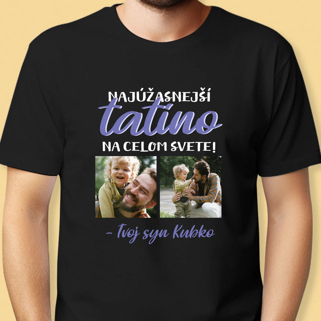 Fotokoláž: Tatino - Pánske Tričko