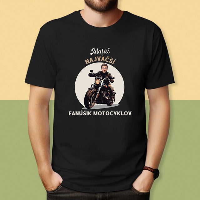 Tvoja Postava: Fanúšik Motocyklov - Pánske Tričko