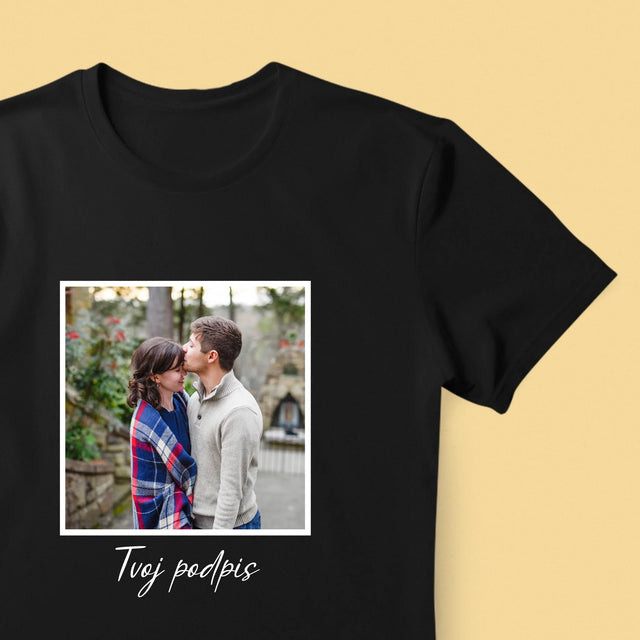 Fotografia A Podpis: Tvoja Fotografia A Podpis - Pánske Tričko