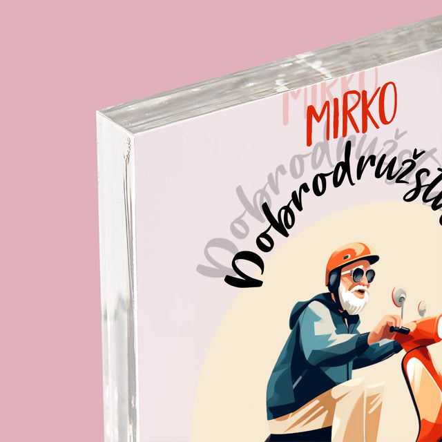 Meno A Podpis: Dobrodružstvo Sa Len Začína - Akrylový Blok (Vertikálne)