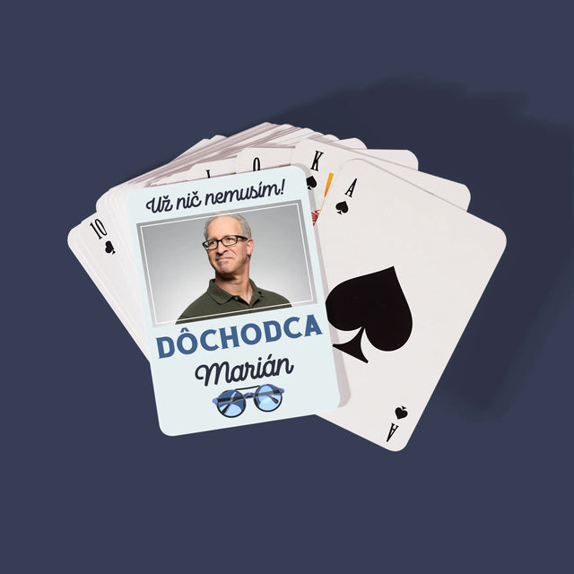 Fotografia A Podpis: Nič Nemusím! Dôchodca - Hracie Karty