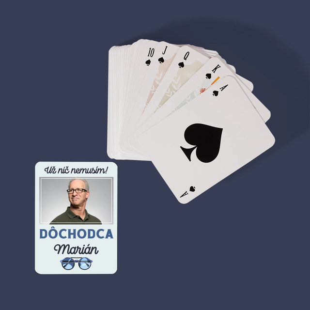 Fotografia A Podpis: Nič Nemusím! Dôchodca - Hracie Karty