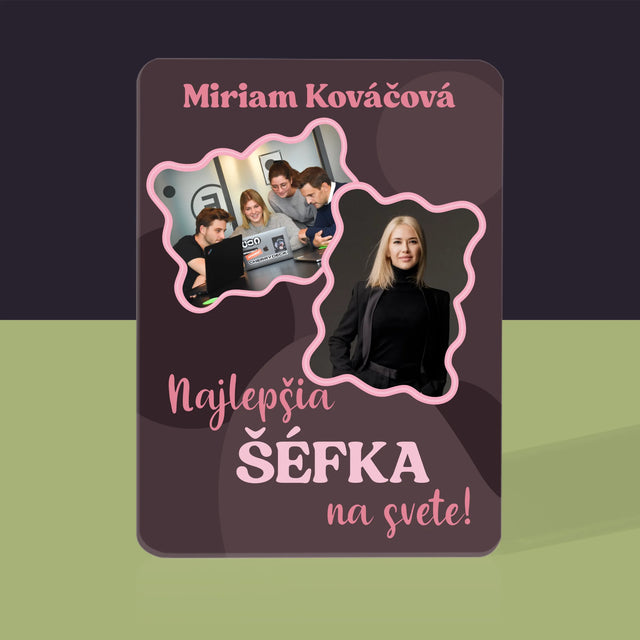 Fotokoláž: Najlepšia Šéfka - Hracie Karty