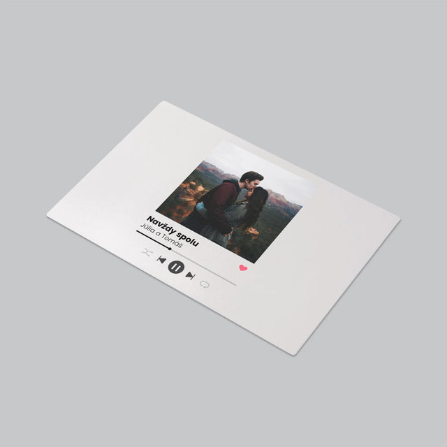 Fotografia A Podpis: Spotify S Tvojou Fotografiou - Podložka Na Stôl