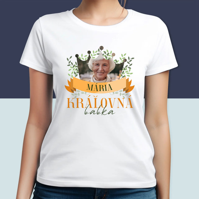 Fotografia A Podpis: Kráľovná Babka - Dámske Tričko