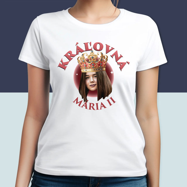 Fotografia A Podpis: Kráľovná Fotografia - Dámske Tričko