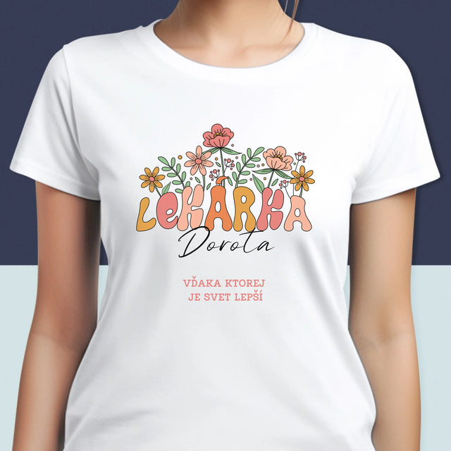 Meno A Podpis: Lekárka - Dámske Tričko