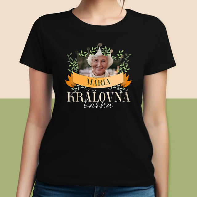 Fotografia A Podpis: Kráľovná Babka - Dámske Tričko