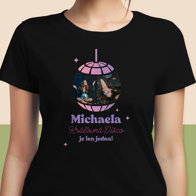 Fotokoláž: Kráľovná Disco 2 Fotografie - Dámske Tričko