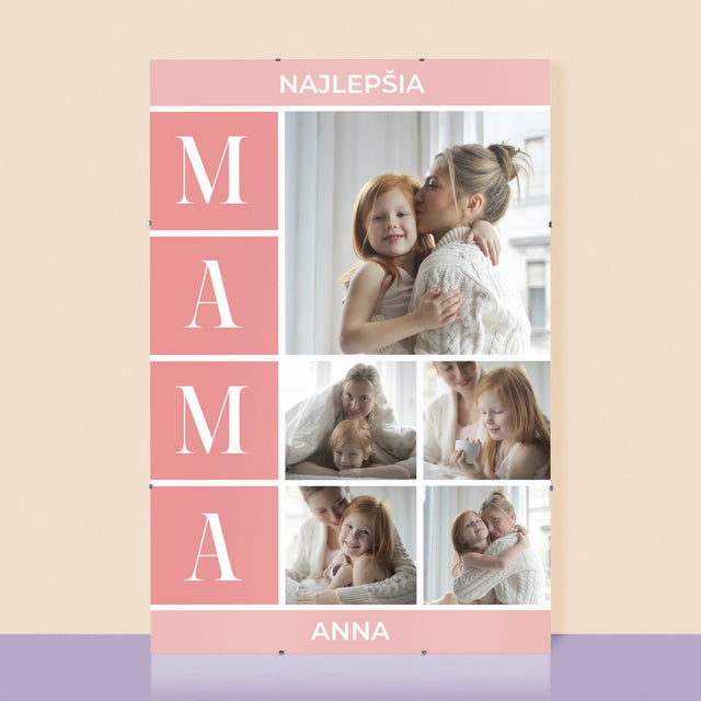 Fotokoláž: Najlepšia Mama Koláž - Plagát