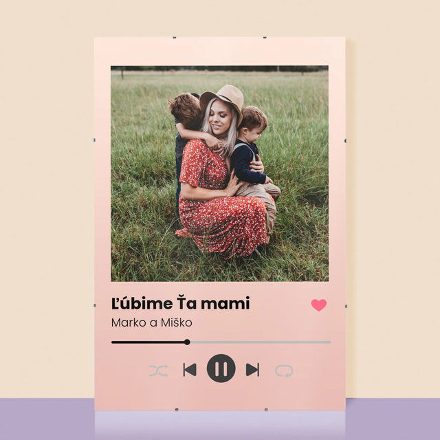 Fotografia A Podpis: Ľúbime Ťa Mami - Plagát