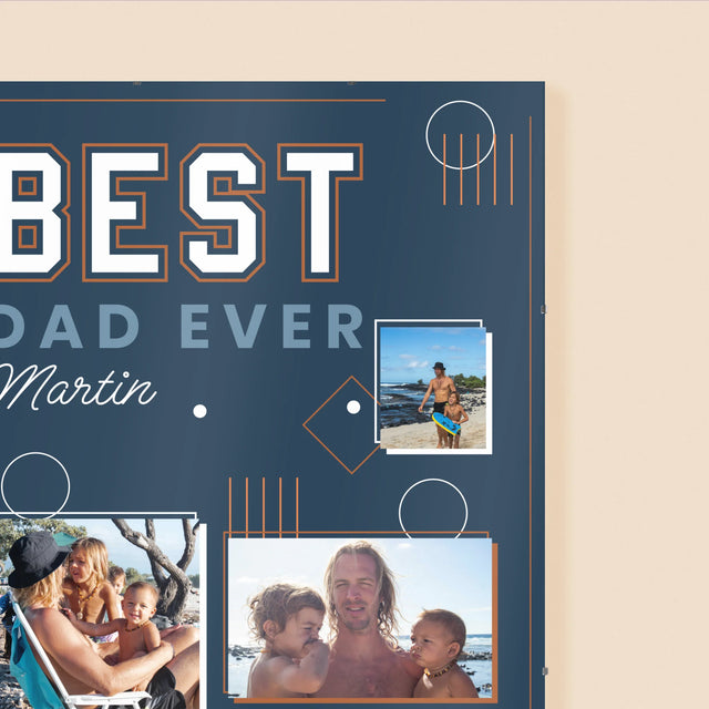 Fotokoláž: Best Dad Ever - Plagát