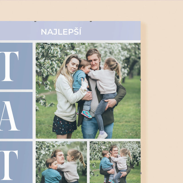 Fotokoláž: Najlepší Tato Koláž - Plagát