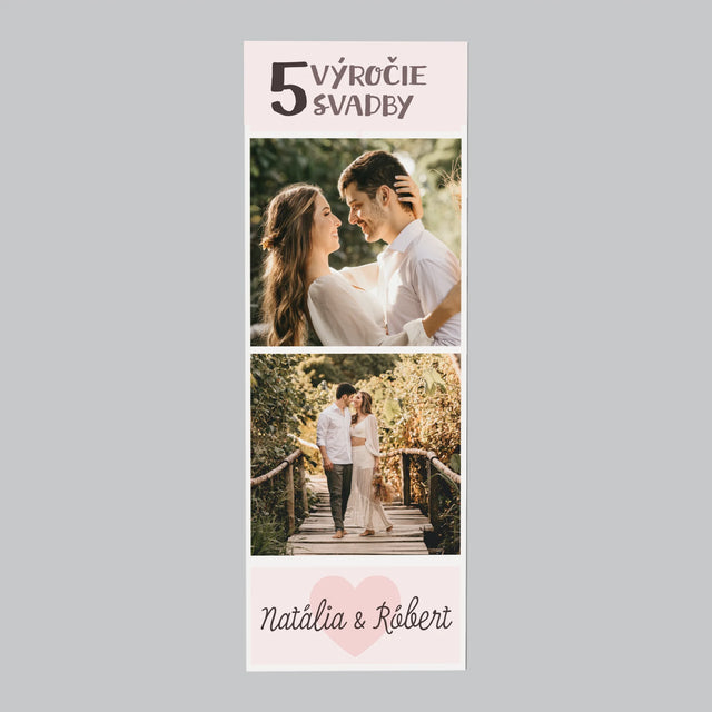 Fotokoláž: 5. Výročie Svadby - Magnetka Na Chladničku