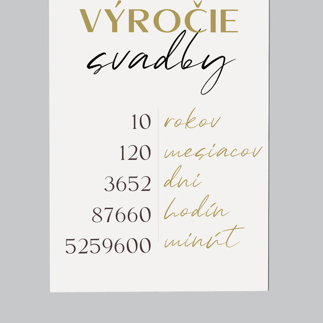 Slovo Z Fotografií: 10. Výročie Svadby - Magnetka Na Chladničku