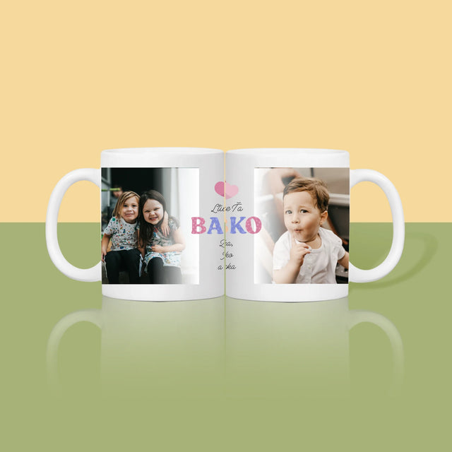 Fotokoláž: Ľúbime Ťa Babka - Hrnček