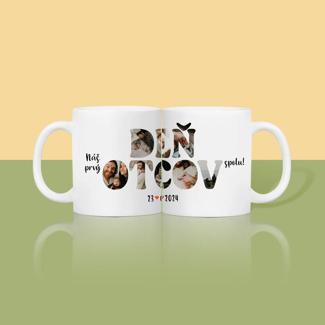 Slovo Z Fotografií: Náš Prvý Deň Otcov - Hrnček