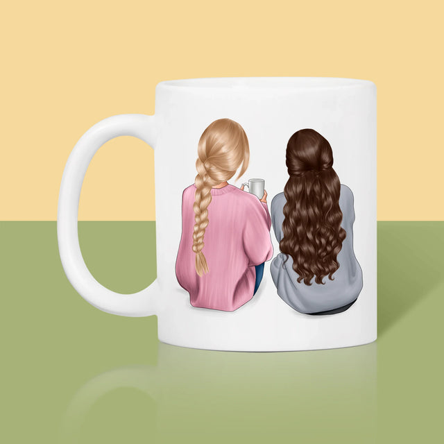 Tvorenie Postavy: Priateľky - Hrnček