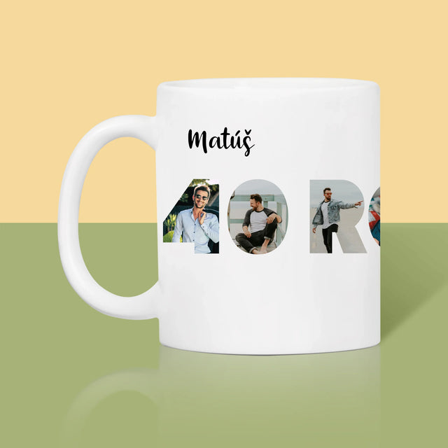 Slovo Z Fotografií: 40 Rokov Z Tvojich Fotografií - Hrnček