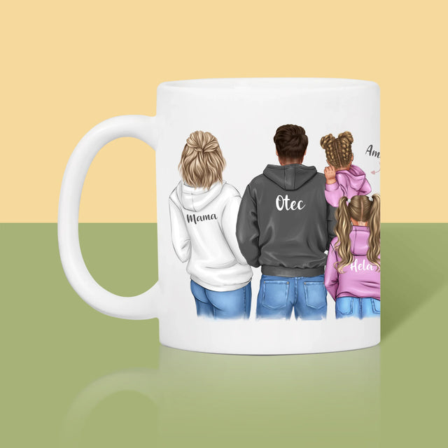 Tvorenie Postavy: Rodina S Deťmi - Hrnček