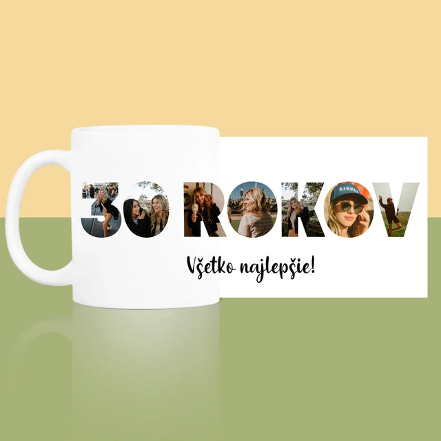 Slovo Z Fotografií: 30 Rokov Z Tvojich Fotografií - Hrnček