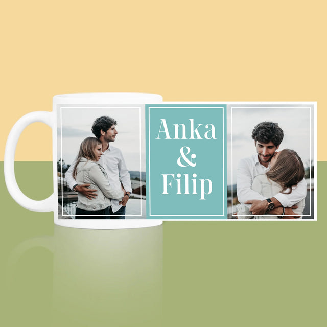 Fotokoláž: Pár Mená - Hrnček