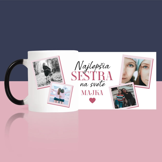 Fotokoláž: Najlepšia Sestra - Hrnček