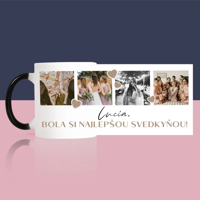 Fotokoláž: Ďakujem Koláž Z Fotiek Pre Svedkyňu - Hrnček