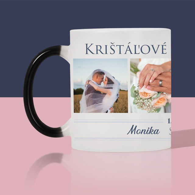 Fotokoláž: Krištáľové Výročie Svadby - Hrnček