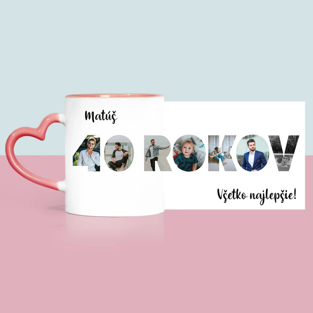 Slovo Z Fotografií: 40 Rokov Z Tvojich Fotografií - Hrnček