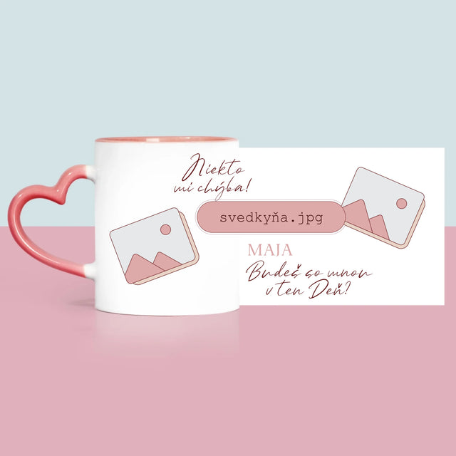 Meno A Podpis: Niekto Mi Chýba Svedkyňa - Hrnček
