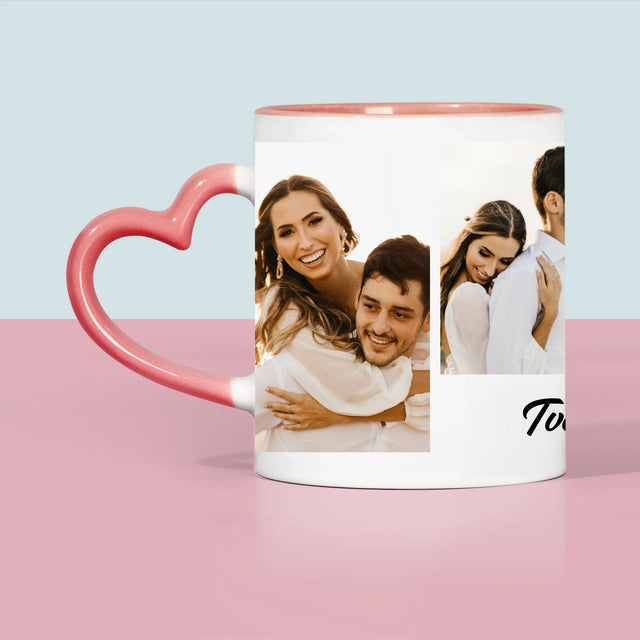 Fotokoláž: 4 Fotografie A Podpis - Hrnček