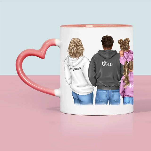 Tvorenie Postavy: Rodina S Deťmi - Hrnček