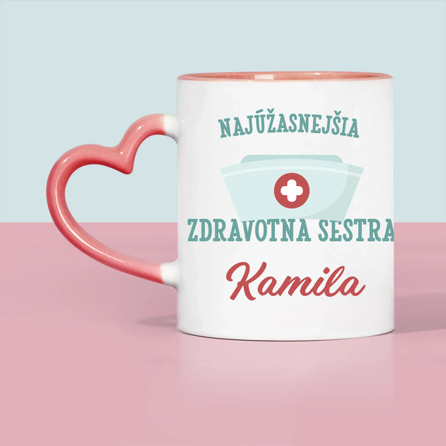 Fotokoláž: Najúžasnejšia Zdravotná Sestra - Hrnček